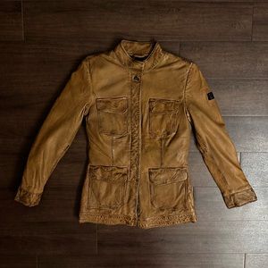 Women’s leather coat jacket